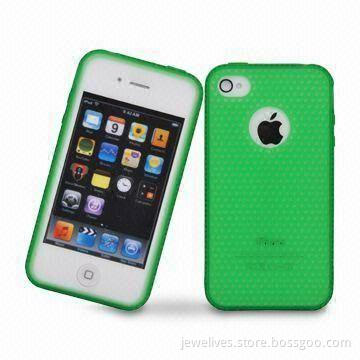 Durable Silicone Skin Cases for Apple's iPhone 4, Protects Phone from Scratches and Bumps